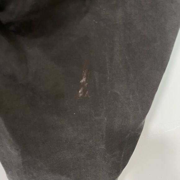 Eileen Fisher Women's Pants Cargo Baggy Linen Blend Dark Green Lagenlook Large - Picture 6 of 10